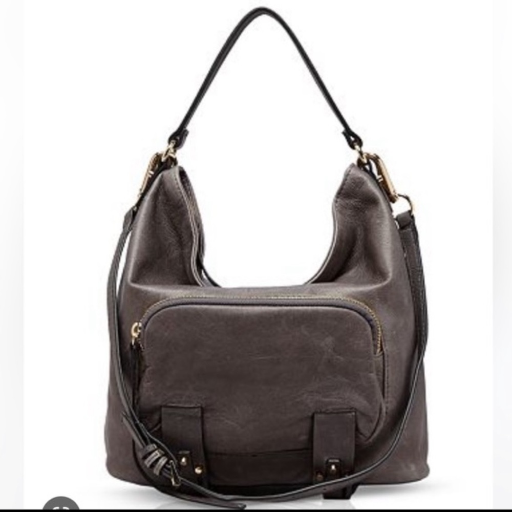 She + Lo Gray Next Chapter Studded Tote Shoulder Bag